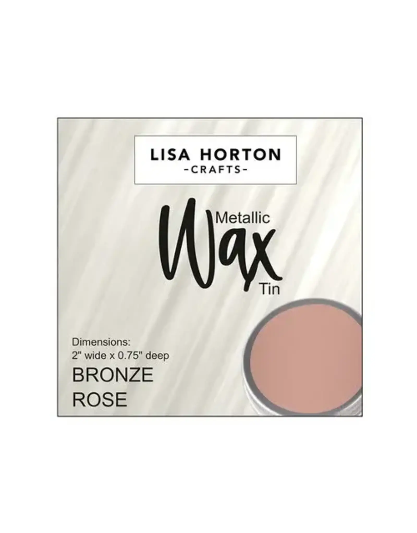 LISA HORTON CRAFTS LISA HORTON CRAFTS METALLIC WAX TIN - BRONZE ROSE
