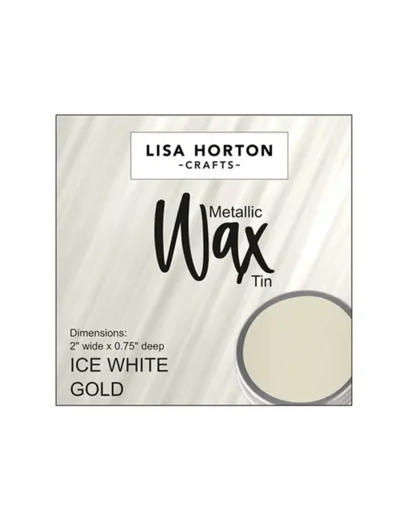 LISA HORTON CRAFTS LISA HORTON CRAFTS METALLIC WAX TIN - ICE WHITE GOLD