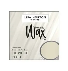 LISA HORTON CRAFTS LISA HORTON CRAFTS METALLIC WAX TIN - ICE WHITE GOLD