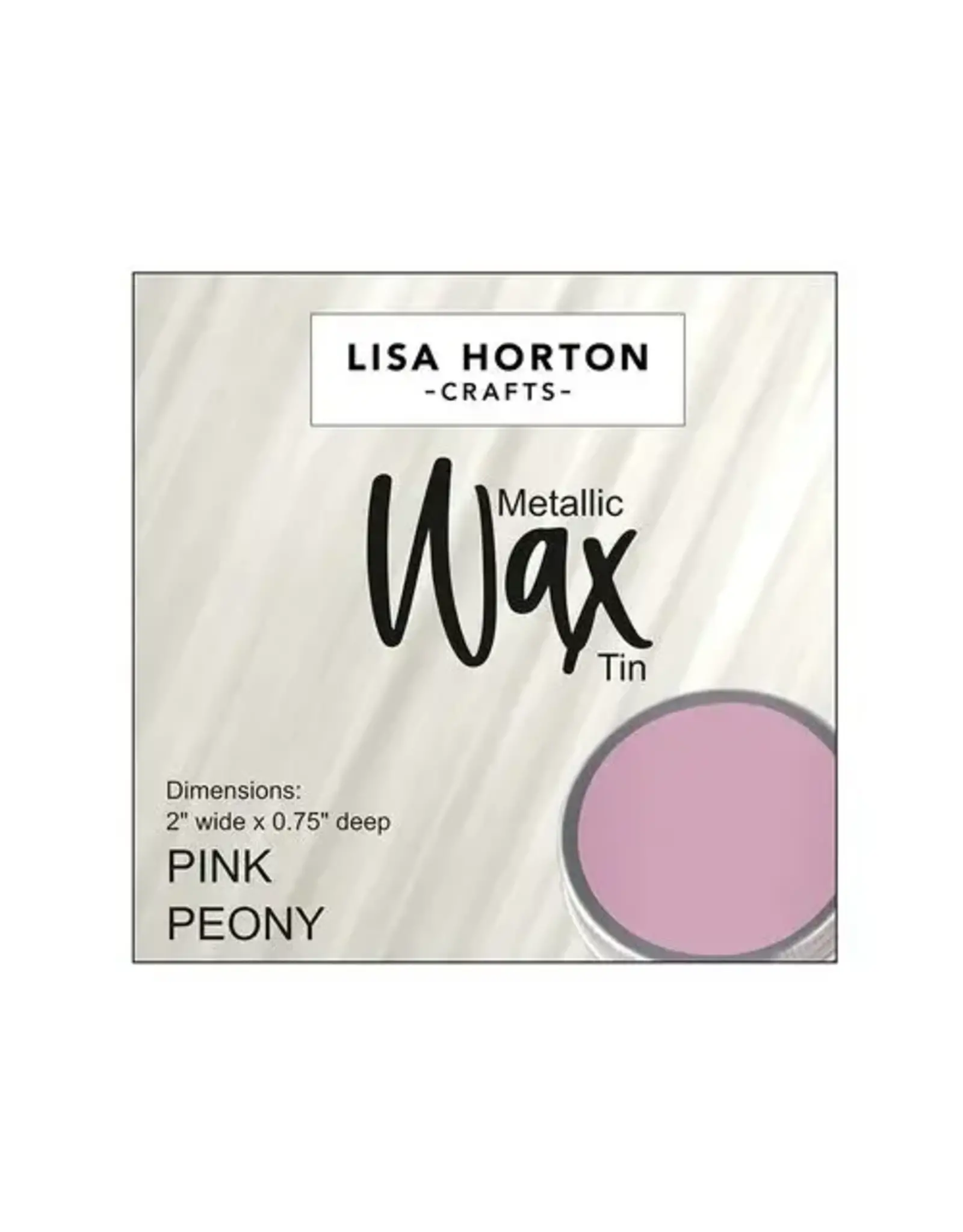 LISA HORTON CRAFTS LISA HORTON CRAFTS METALLIC WAX TIN - PEONY PINK