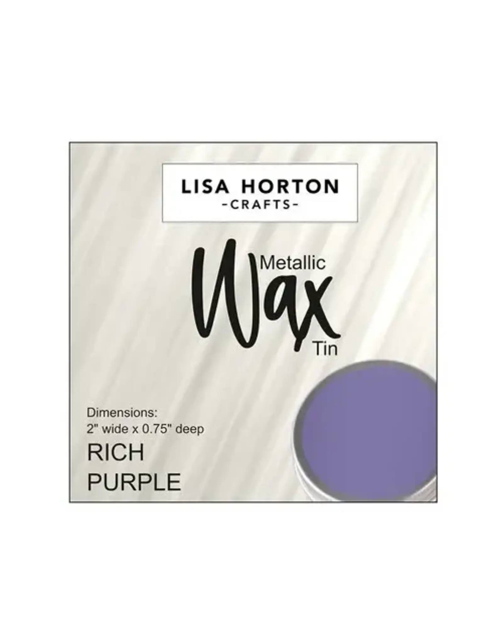 LISA HORTON CRAFTS LISA HORTON CRAFTS METALLIC WAX TIN - RICH PURPLE