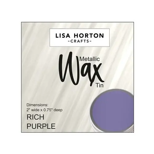 LISA HORTON CRAFTS LISA HORTON CRAFTS METALLIC WAX TIN - RICH PURPLE