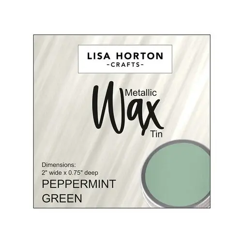 LISA HORTON CRAFTS LISA HORTON CRAFTS METALLIC WAX TIN - PEPPERMINT GREEN