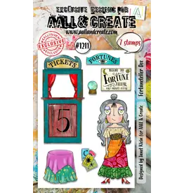 AALL & CREATE AALL & CREATE JANET KLEIN #1211 FORTUNETELLER DEE A6 CLEAR STAMP SET