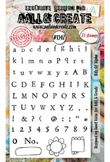 AALL & CREATE AALL & CREATE JANET KLEIN #1247 BITS OF ALPHA A6 CLEAR STAMP SET