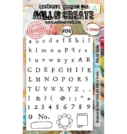 AALL & CREATE AALL & CREATE JANET KLEIN #1247 BITS OF ALPHA A6 CLEAR STAMP SET