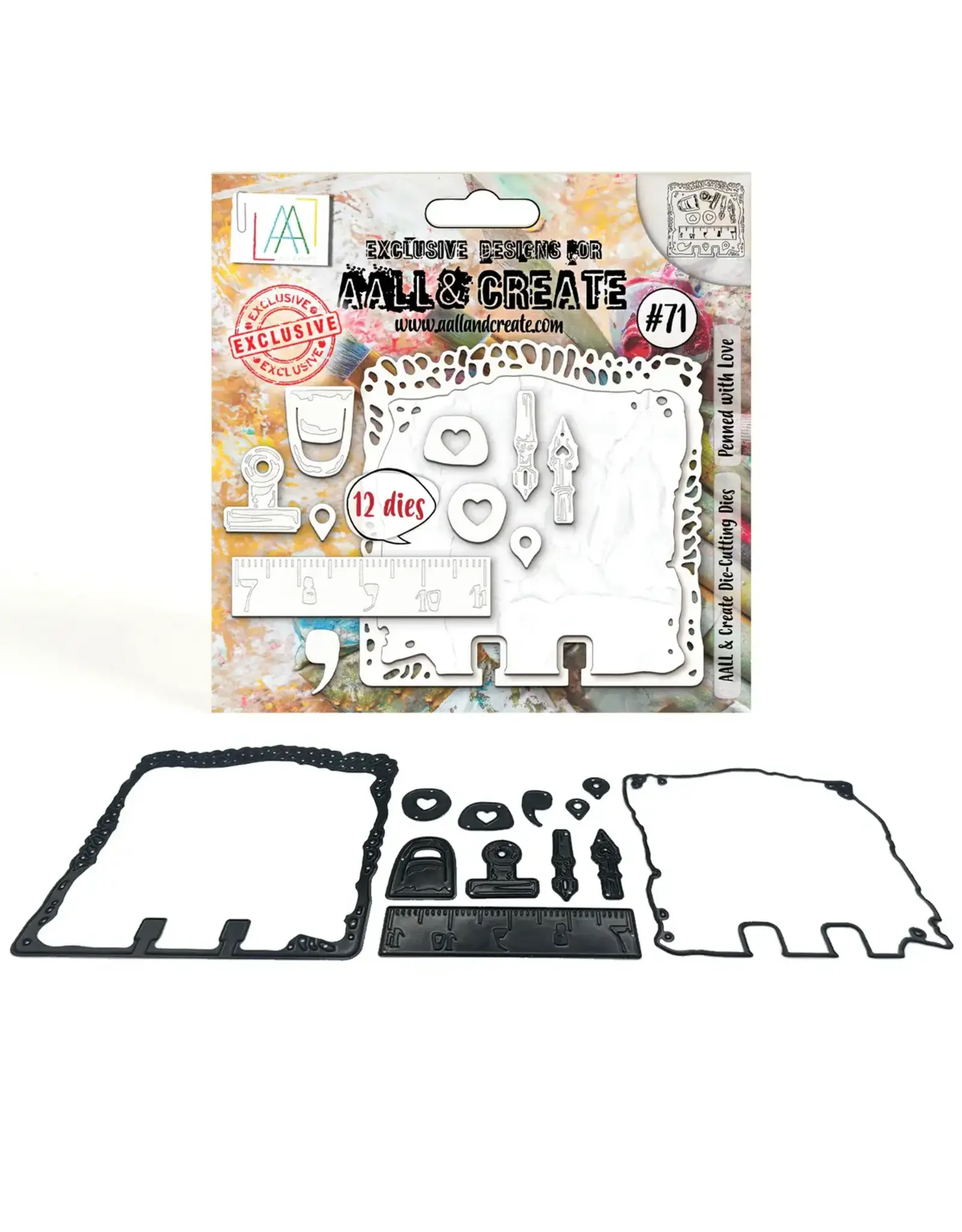 AALL & CREATE AALL & CREATE #71 PENNED WITH LOVE DIE SET