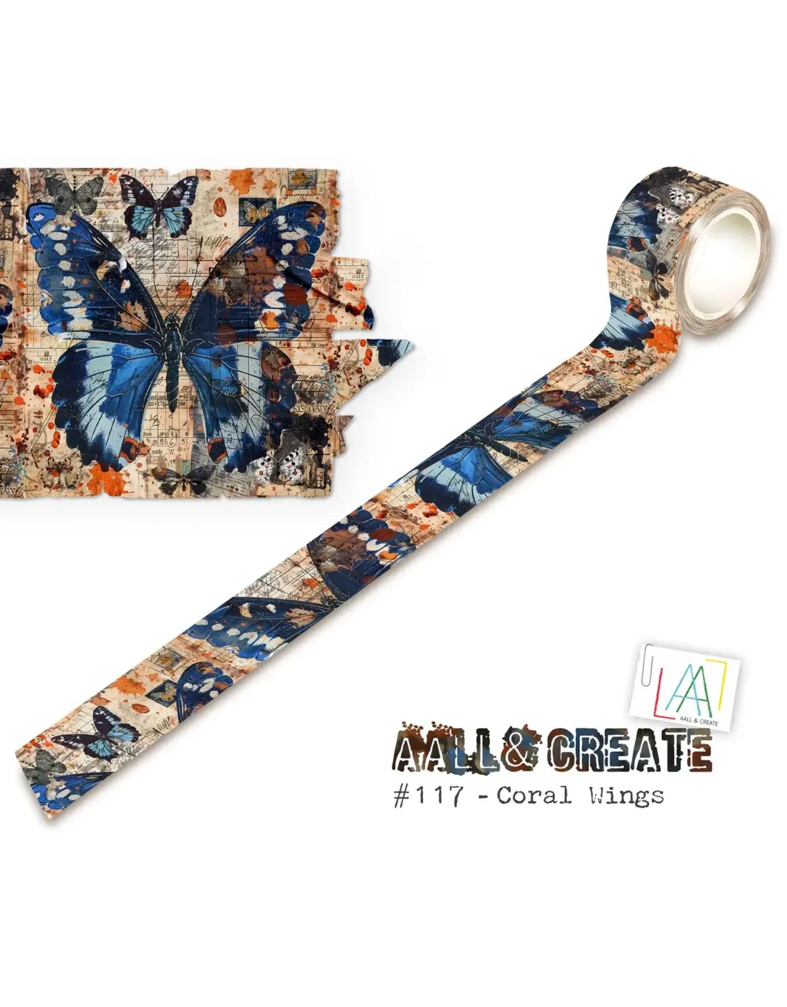AALL & CREATE AALL & CREATE #117 CORAL WINGS WASHI TAPE