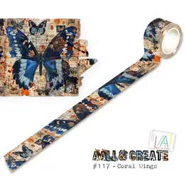 AALL & CREATE AALL & CREATE #117 CORAL WINGS WASHI TAPE
