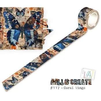 AALL & CREATE AALL & CREATE #117 CORAL WINGS WASHI TAPE