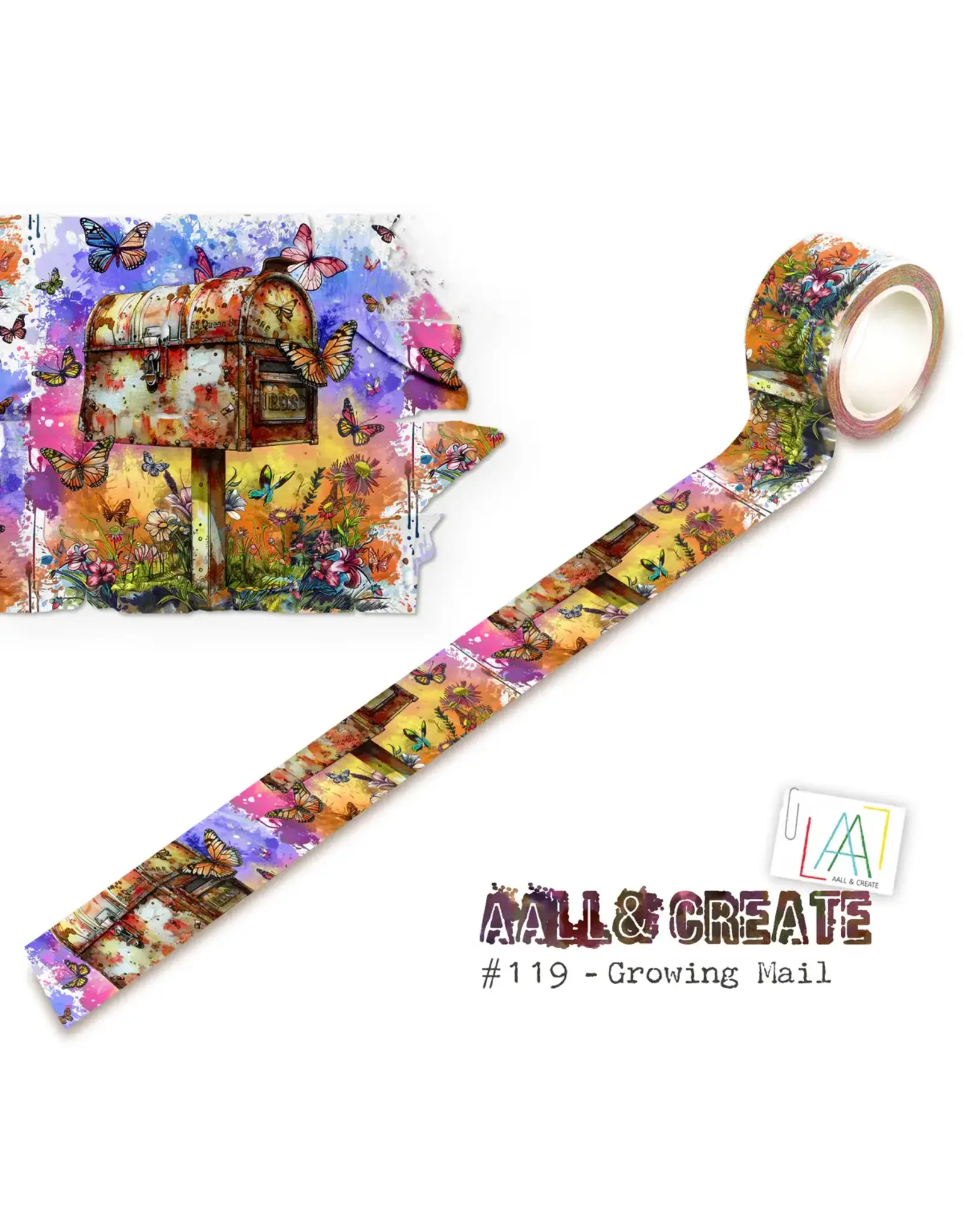AALL & CREATE AALL & CREATE #119 GROWING MAIL WASHI TAPE