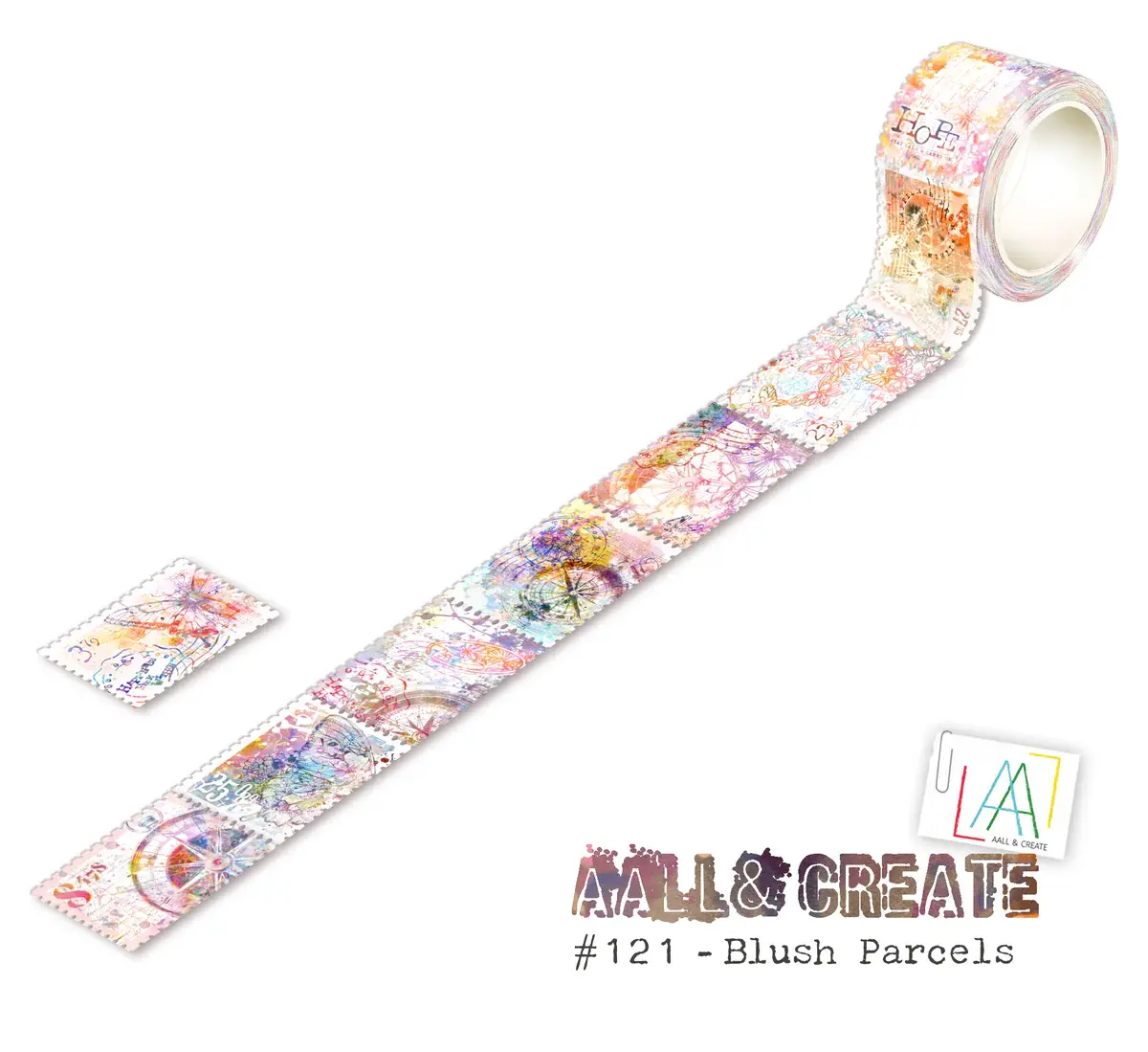 AALL & CREATE AALL & CREATE #121 BLUSH PARCELS WASHI TAPE