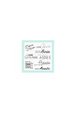 SIMPLY GRAPHIC SIMPLY GRAPHIC PLANCHE BONNE ANNÉE EN VARIATIONS CLEAR STAMP SET