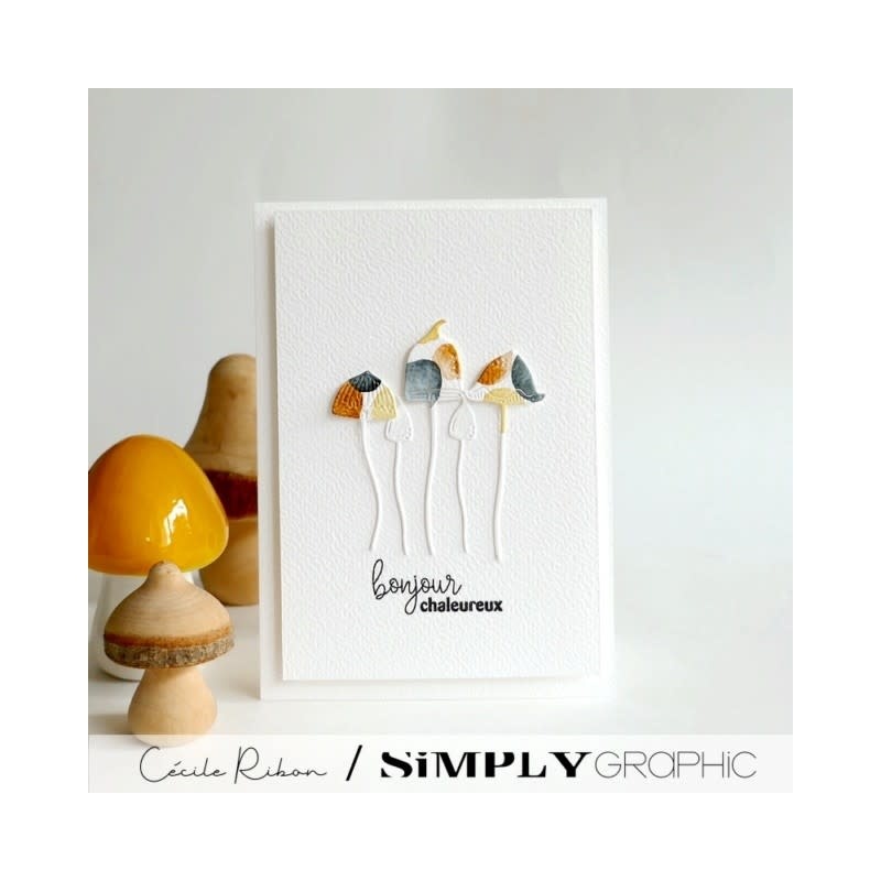 SIMPLY GRAPHIC SIMPLY GRAPHIC DIES CHAMPIGNONS HALLUCINOGÈNES DIE SET