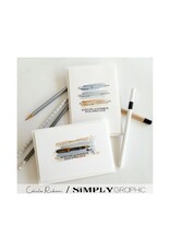 SIMPLY GRAPHIC SIMPLY GRAPHIC PLANCHE RETOUR AU BUREAU CLEAR STAMP SET