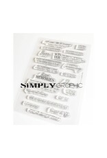 SIMPLY GRAPHIC SIMPLY GRAPHIC PLANCHE L'HIVER EST LÀ CLEAR STAMP SET