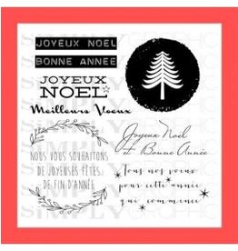 SIMPLY GRAPHIC SIMPLY GRAPHIC PLANCHE JOYEUX NOEL CLEAR STAMP SET