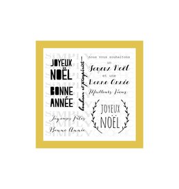 SIMPLY GRAPHIC SIMPLY GRAPHIC PLANCHE KIT CARTERIE NOEL CLEAR STAMP SET