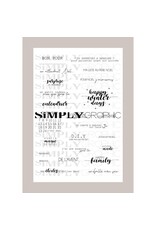 SIMPLY GRAPHIC SIMPLY GRAPHIC PLANCHE SURPRISES DE NOEL CLEAR STAMP SET