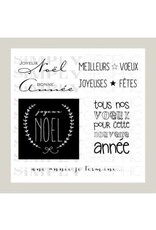 SIMPLY GRAPHIC SIMPLY GRAPHIC PLANCHE TOUS NOS VOEUX CLEAR STAMP SET