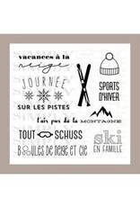 SIMPLY GRAPHIC SIMPLY GRAPHIC PLANCHE TOUT SCHUSS CLEAR STAMP SET