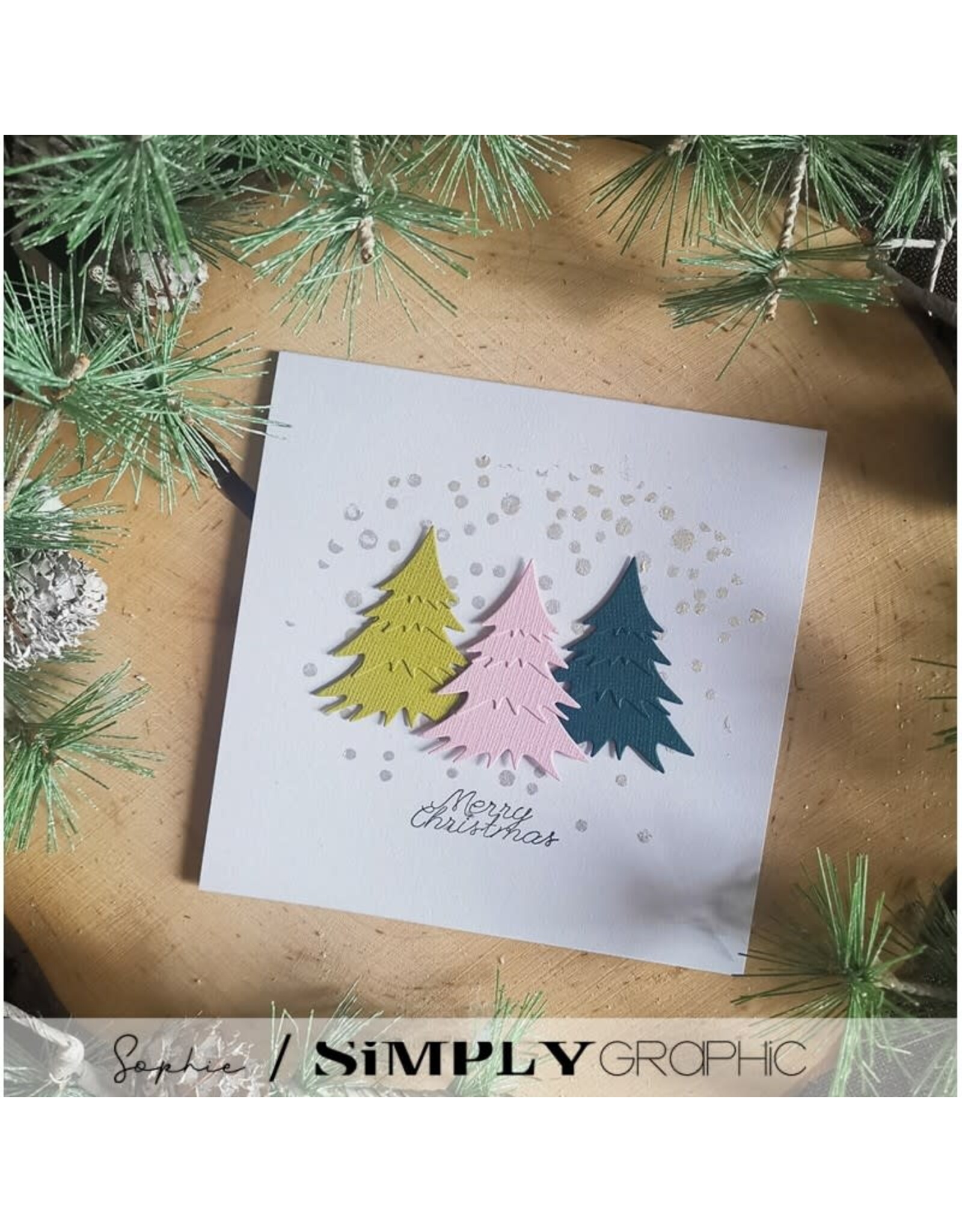 SIMPLY GRAPHIC SIMPLY GRAPHIC DIES SAPIN EN 4 PARTIES DIE SET