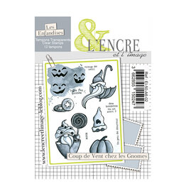 L'ENCRE ET L'IMAGE L'ENCRE ET L'IMAGE LES ENFANDISES COUP DE VENT CHEZ LES GNOMES A6 CLEAR STAMP SET