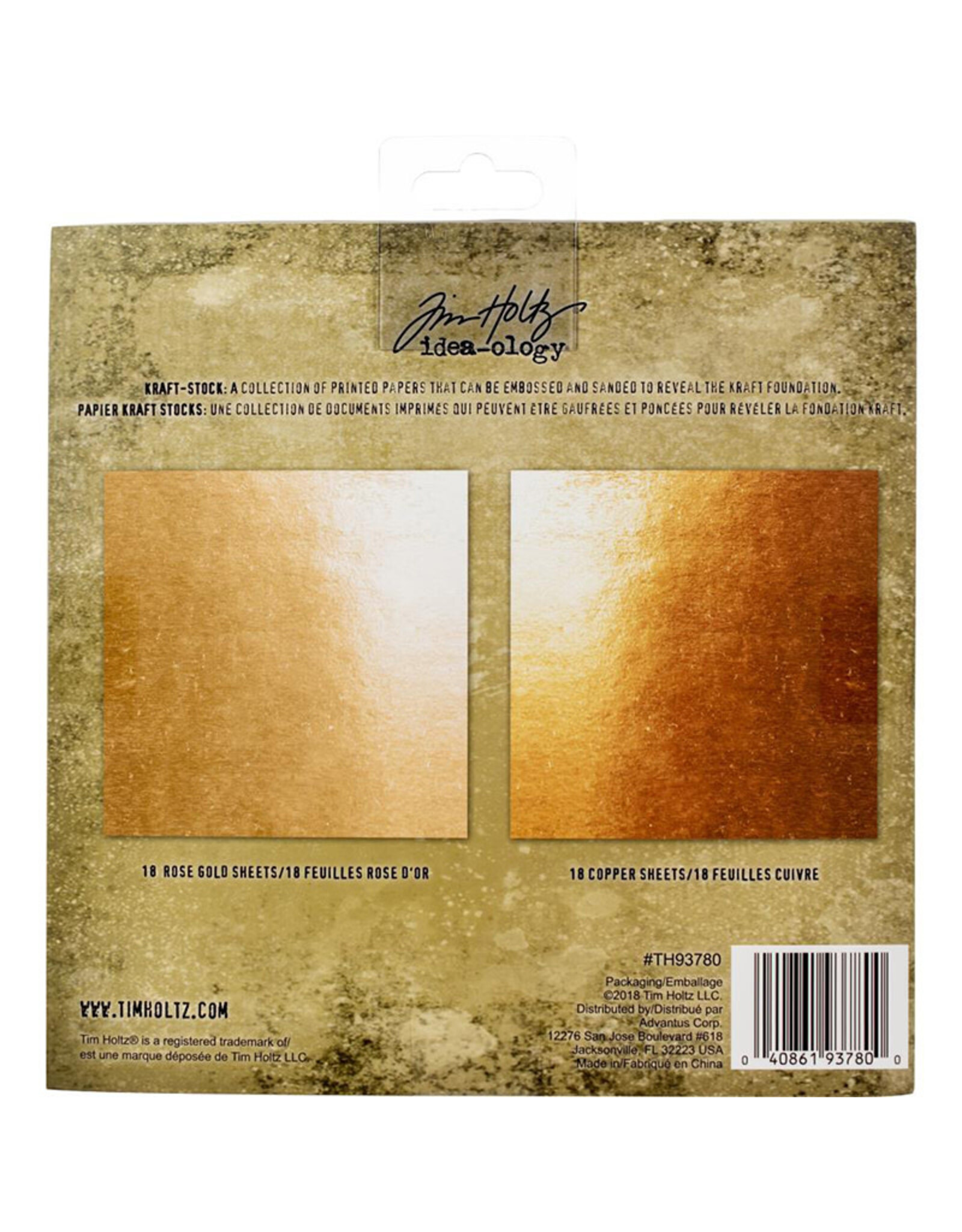 TIM HOLTZ IDEAOLOGY METALLIC 2 KRAFTSTOCK PAPER PAD Scrapbook Centrale