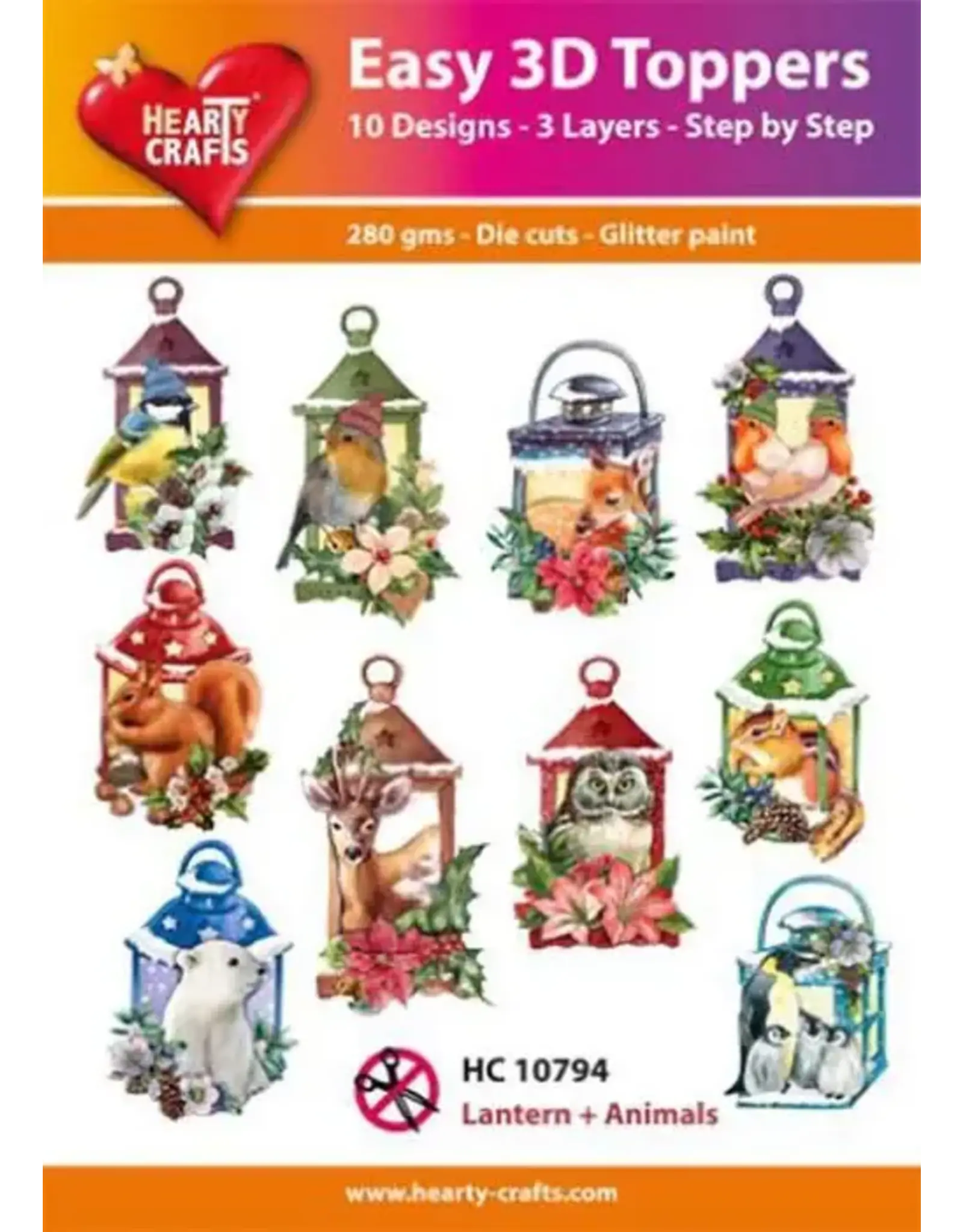 HEARTY CRAFTS HEARTY CRAFTS LANTERN + ANIMALS EASY 3D TOPPERS