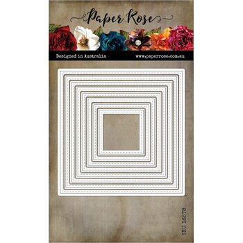 PAPER ROSE PAPER ROSE STITCHED SQUARES DIE