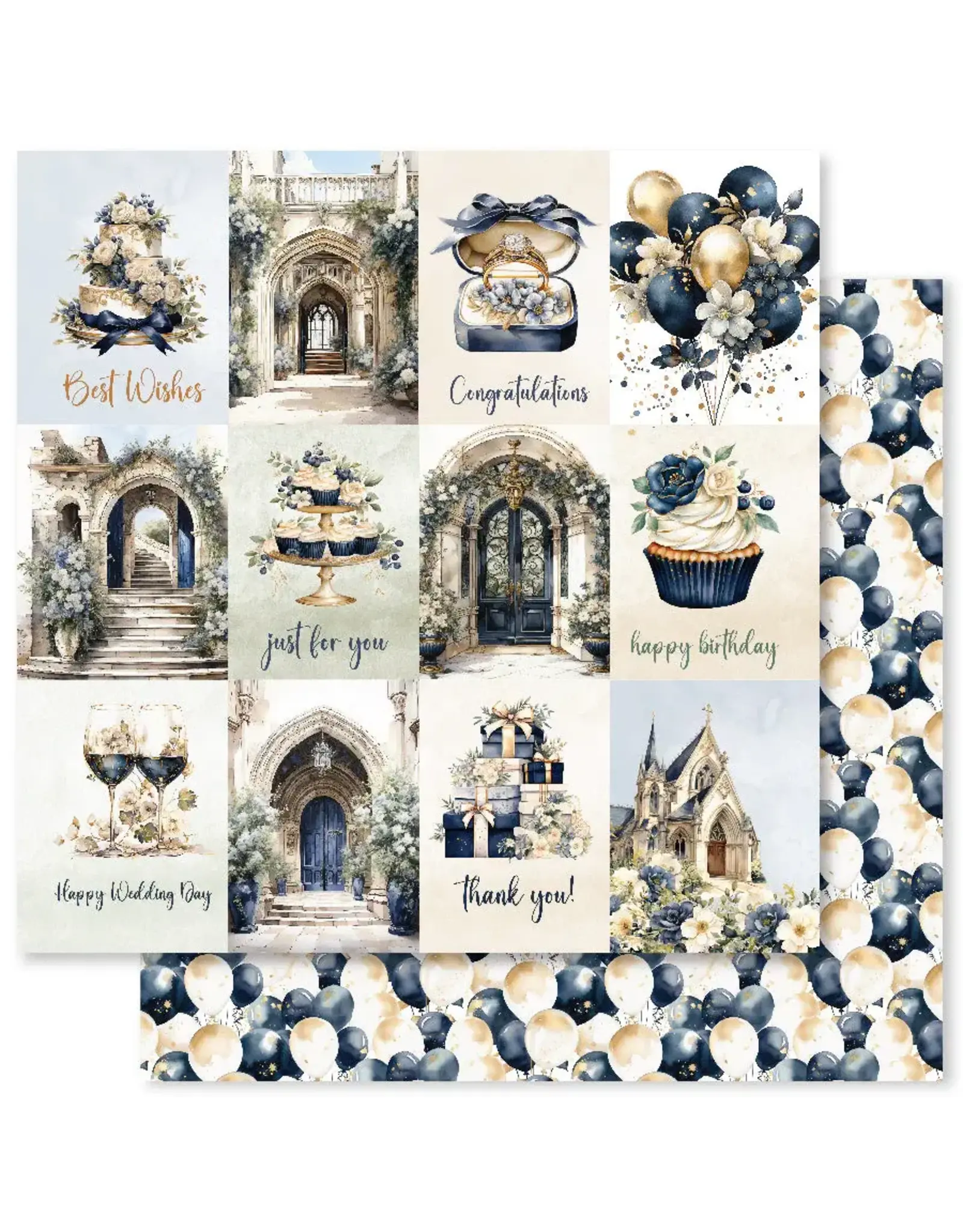 PAPER ROSE PAPER ROSE WEDDING BLOOMS 12x12 PAPER COLLECTION