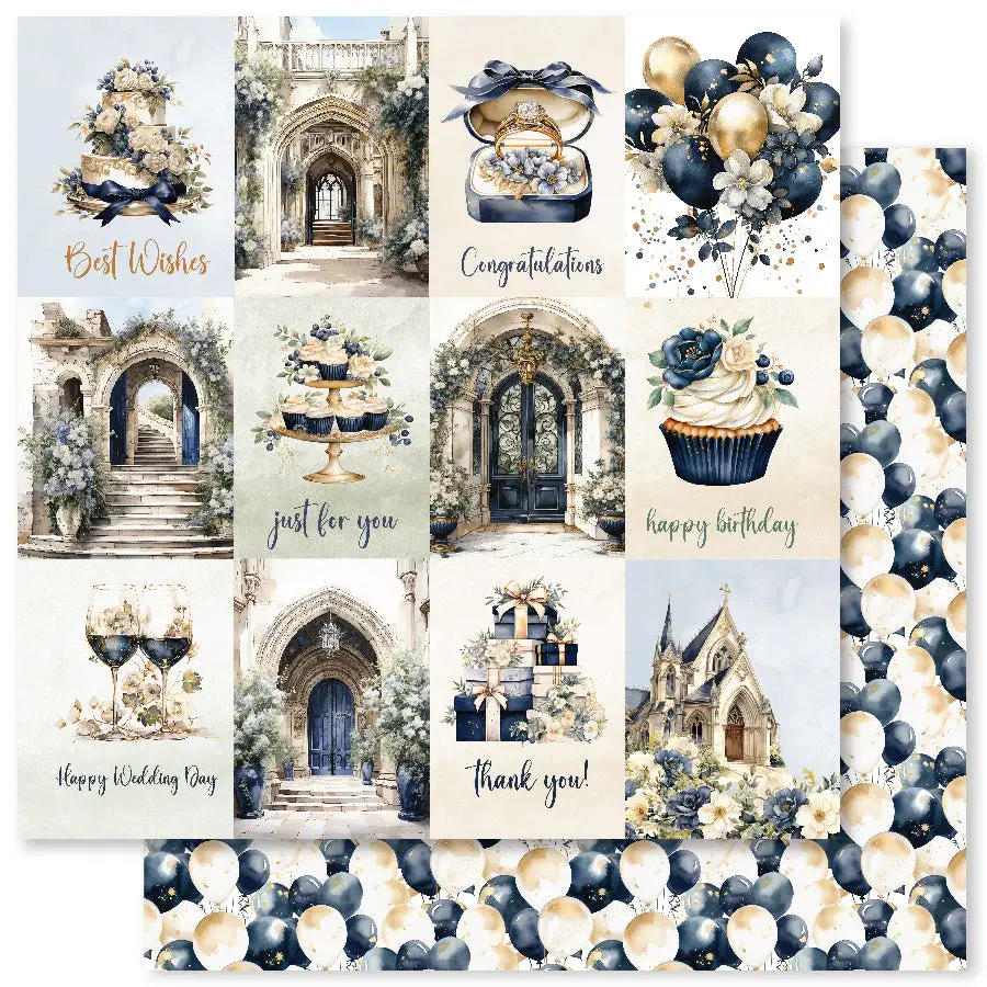 PAPER ROSE PAPER ROSE WEDDING BLOOMS 12x12 PAPER COLLECTION
