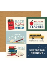 CARTA BELLA CARTA BELLA BACK TO SCHOOL 6x4 JOURNALING CARDS 12x12 CARDSTOCK
