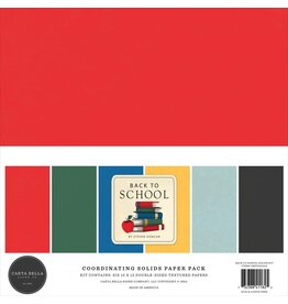 CARTA BELLA CARTA BELLA BACK TO SCHOOL 12x12 SOLIDS COLLECTION KIT