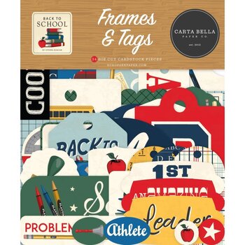 CARTA BELLA CARTA BELLA STEVEN DUNCAN BACK TO SCHOOL FRAMES & TAGS DIE-CUTS