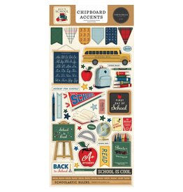 CARTA BELLA CARTA BELLA BACK TO SCHOOL 6x13 CHIPBOARD ACCENTS