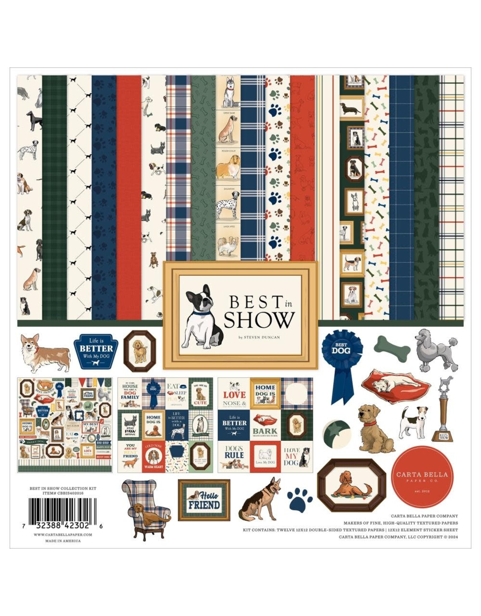 CARTA BELLA CARTA BELLA BEST IN SHOW 12x12 COLLECTION KIT