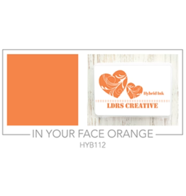 LDRS CREATIVE LDRS CREATIVE IN YOUR FACE ORANGE HYBRID INK PAD