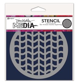 RANGER RANGER DINA WAKLEY MEDIA 5.5"X5.5" TIRE TRACKS COASTER STENCIL