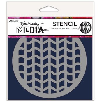 RANGER RANGER DINA WAKLEY MEDIA 5.5"X5.5" TIRE TRACKS COASTER STENCIL