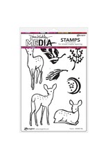 RANGER RANGER DINA WAKLEY MEDIA FAWNS CLING STAMP SET