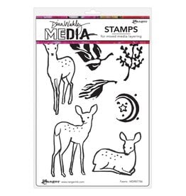 RANGER RANGER DINA WAKLEY MEDIA FAWNS CLING STAMP SET