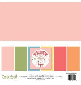 ECHO PARK PAPER ECHO PARK BIRTHDAY GIRL 12x12 SOLIDS COLLECTION KIT