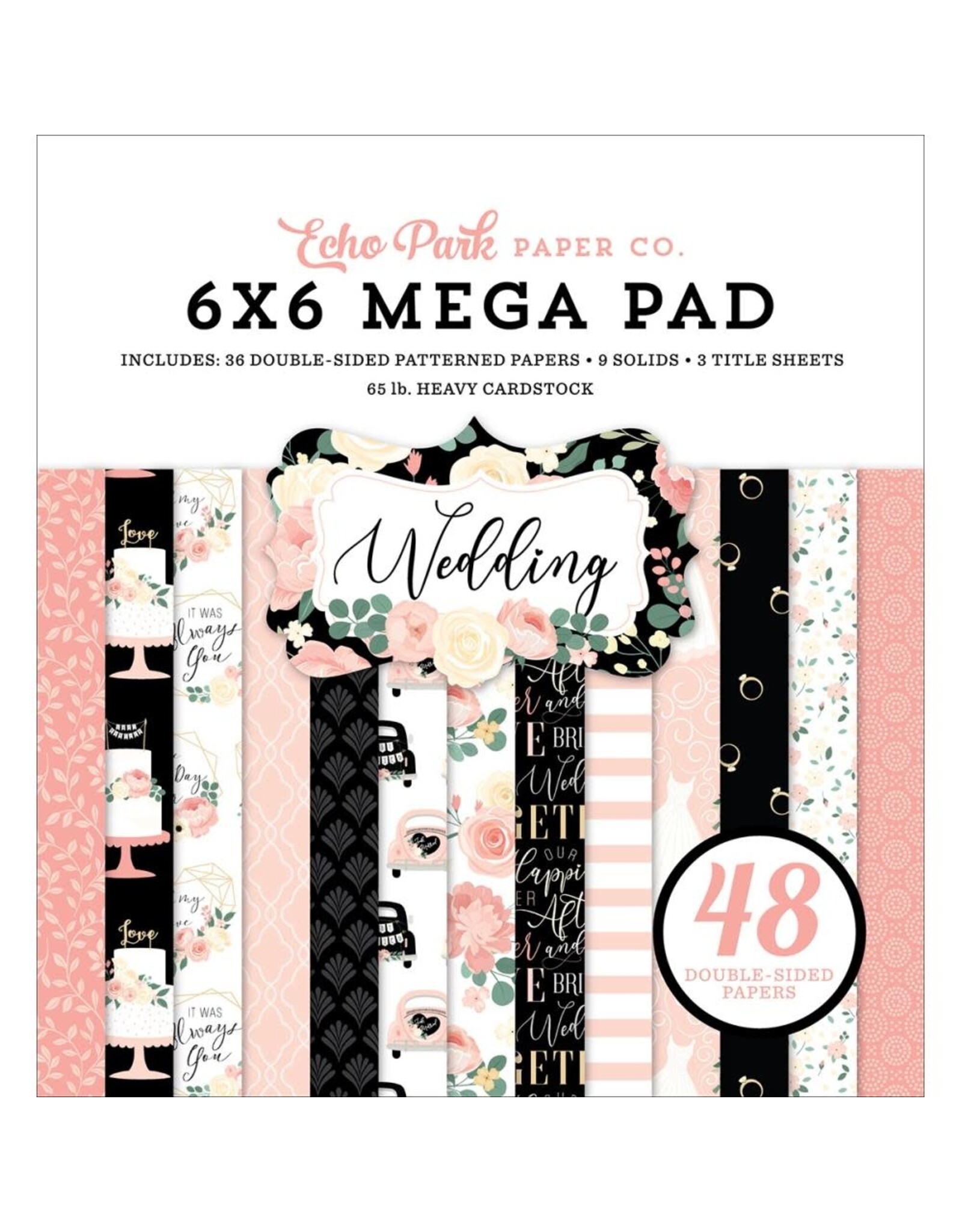 ECHO PARK PAPER ECHO PARK WEDDING 6x6 MEGA PAPER PAD 48 SHEETS