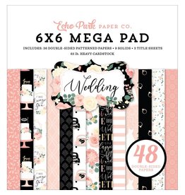 ECHO PARK PAPER ECHO PARK WEDDING 6x6 MEGA PAPER PAD 48 SHEETS