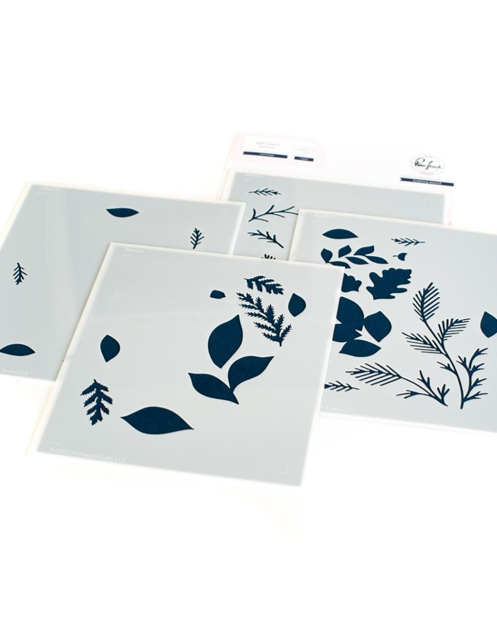 PINKFRESH PINKFRESH STUDIO FALL FOLIAGE STENCIL SET 4/PK