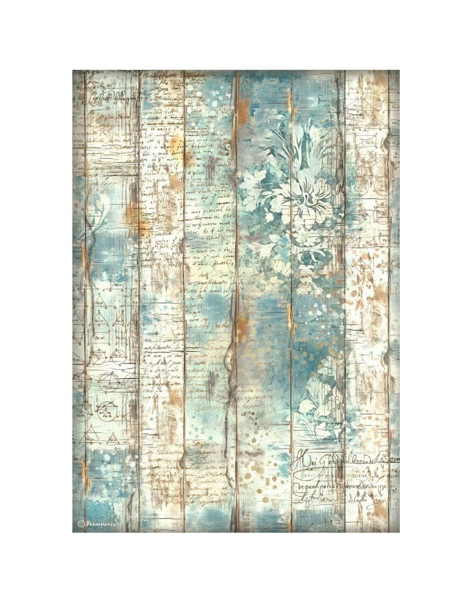 STAMPERIA ALTEREGO ASSORTED A4 RICE PAPER 6/PK Scrapbook Centrale