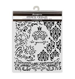 STAMPERIA STAMPERIA ALTEREGO CROWN BE YOURSELF 20x25cm STENCIL