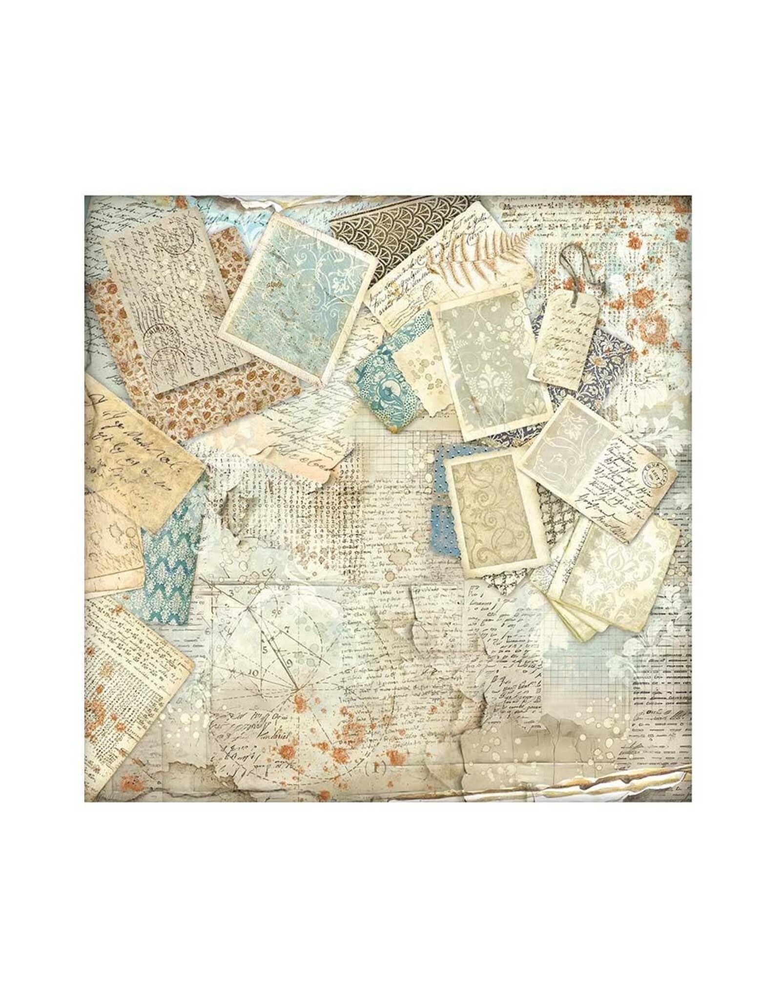 STAMPERIA ALTEREGO 12x12 POLYESTER FABRIC SHEETS 4/PK Scrapbook Centrale