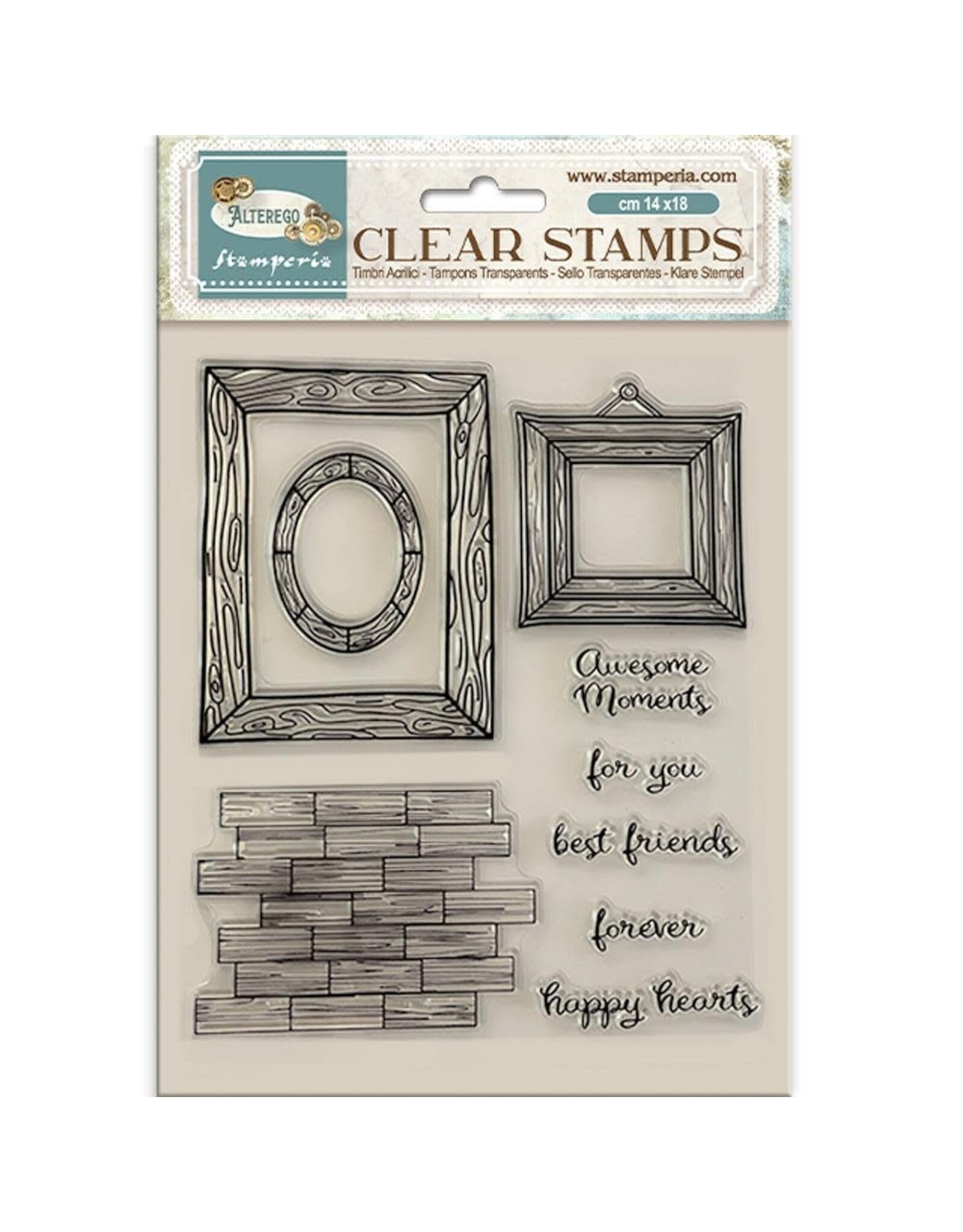STAMPERIA STAMPERIA ALTEREGO FRAMES CLEAR STAMP SET